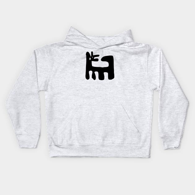 dog Kids Hoodie by Angel Rivas